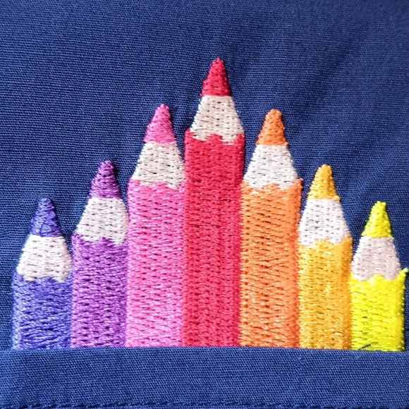 Harkel "Pencil Me In" Rainbow Colored Pencil Dress - Picture 6 of 14